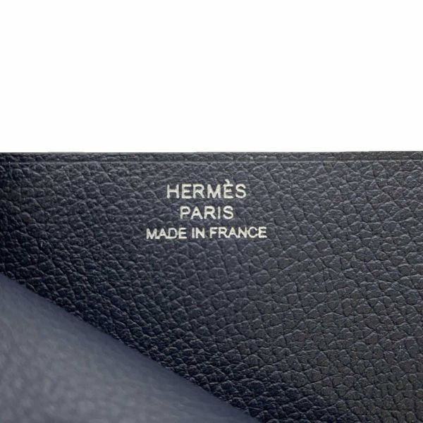 エルメス カードケース Hセリエ ブルーニュイ エバーカラー U刻印 HERMES 財布