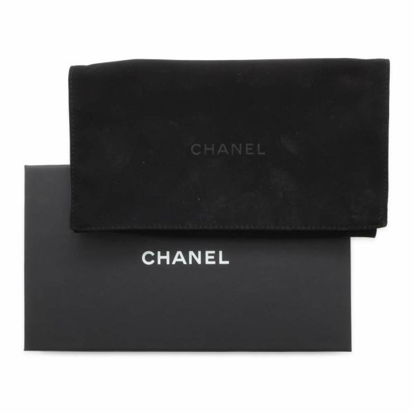 シャネル 長財布 マトラッセ アイコンチャーム ココマーク ラムスキン CHANEL 財布 黒