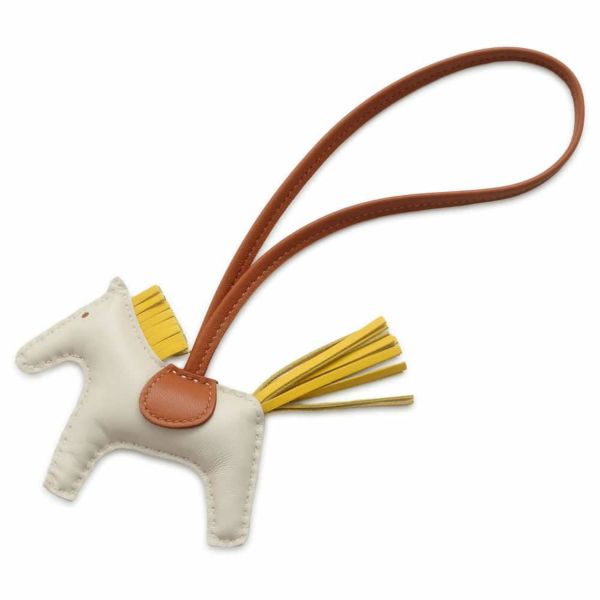 HERMES B刻印 PM ロデオチャーム バッグチャーム イエロー エルメス