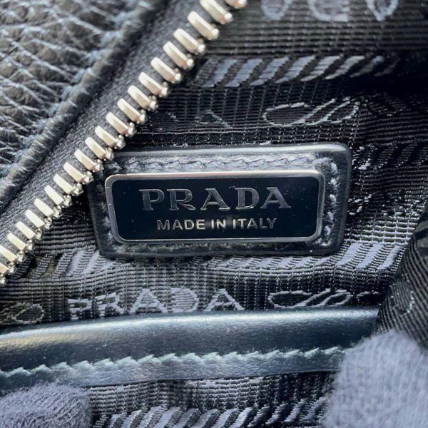 プラダ ボディバッグ トライアングルロゴ レザー 2VZ098 PRADA バッグ 黒