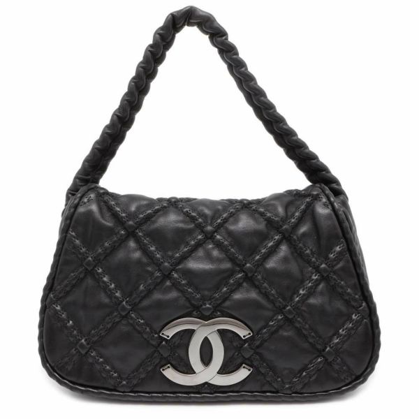 シャネル ショルダーバッグ マトラッセ ココマーク ラムスキン ワンショルダー A36450 CHANEL ハンド 黒