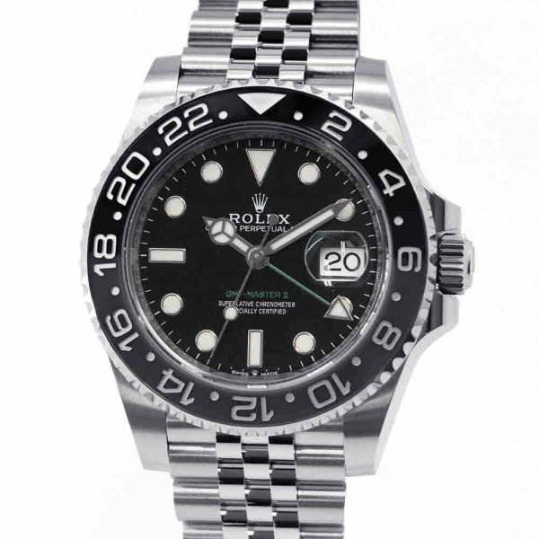 ロレックス GMTマスター2 ランダムシリアル ルーレット 126710GRNR ROLEX 腕時計 黒文字盤