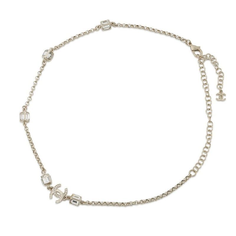 シャネル ネックレス ココマーク ラインストーン A23 K CHANEL アクセサリー