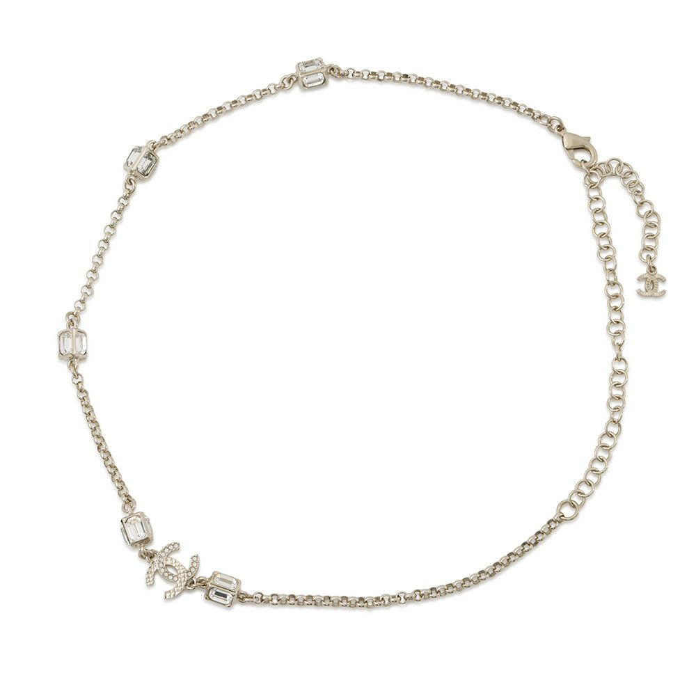 シャネル ネックレス ココマーク ラインストーン A23 K CHANEL アクセサリー