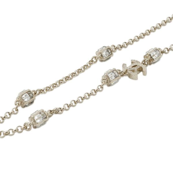 シャネル ネックレス ココマーク ラインストーン A23 K CHANEL アクセサリー