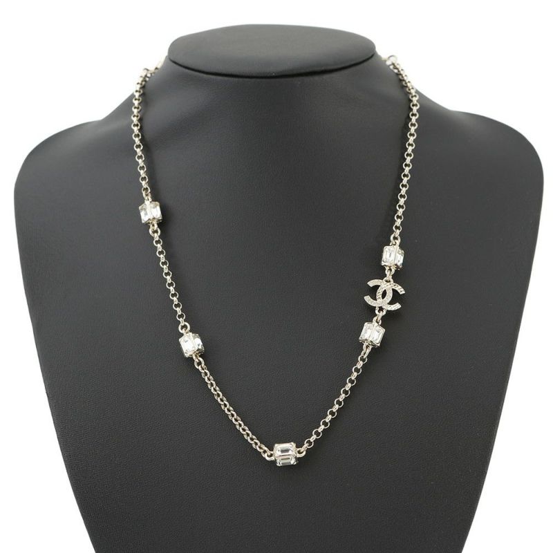 シャネル ネックレス ココマーク ラインストーン A23 K CHANEL アクセサリー