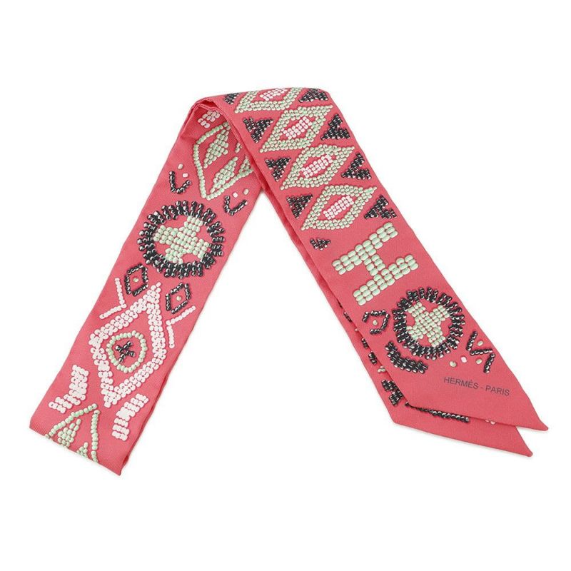 エルメス スカーフ ツイリー ケリーアンペルル Kelly en perles HERMES シルクツイル 2020秋冬