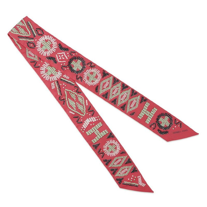 エルメス スカーフ ツイリー ケリーアンペルル Kelly en perles HERMES シルクツイル 2020秋冬