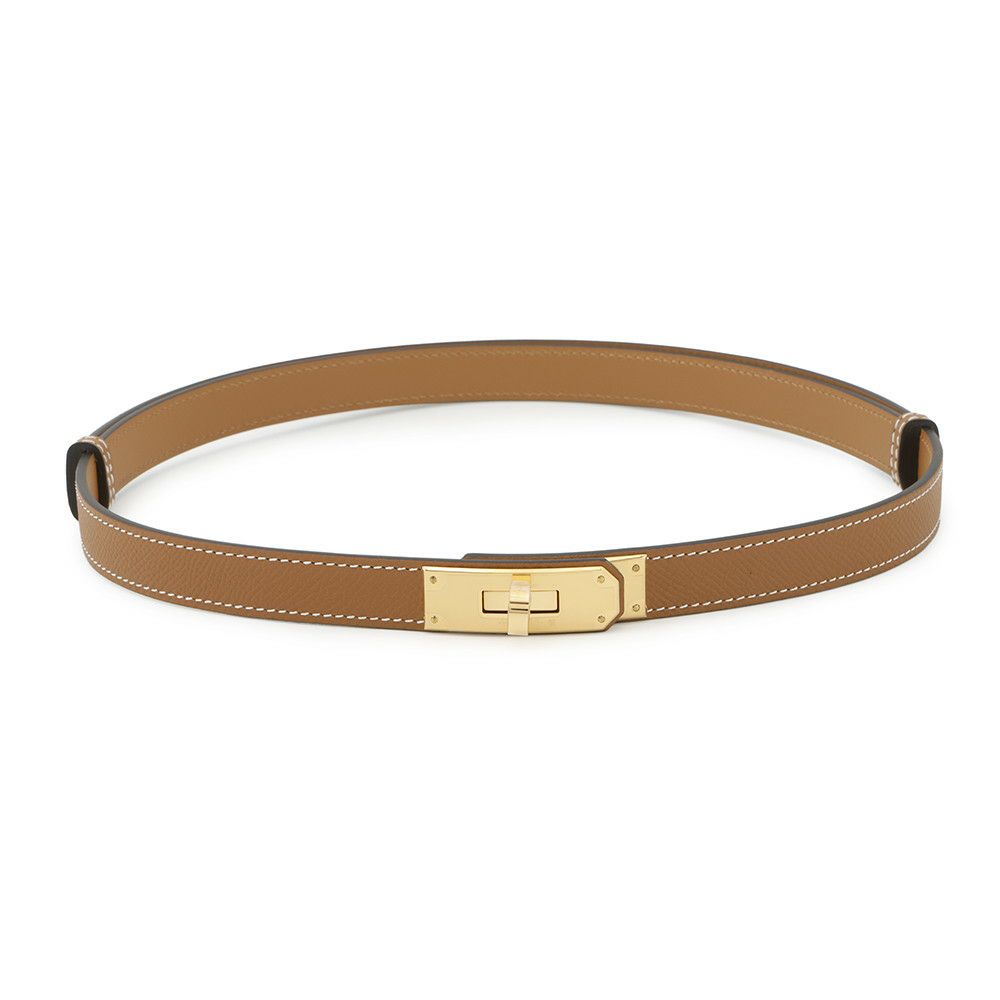 エルメス ケリーベルト ゴールド/ゴールド金具 エプソン B刻印 HERMES べルト