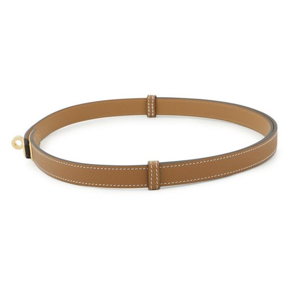 エルメス ケリーベルト ゴールド/ゴールド金具 エプソン B刻印 HERMES べルト