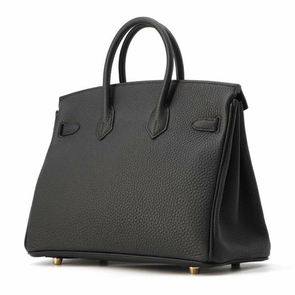 エルメス バーキン25 ブラック/ゴールド金具 トゴ W刻印 HERMES Birkin ハンドバッグ 黒