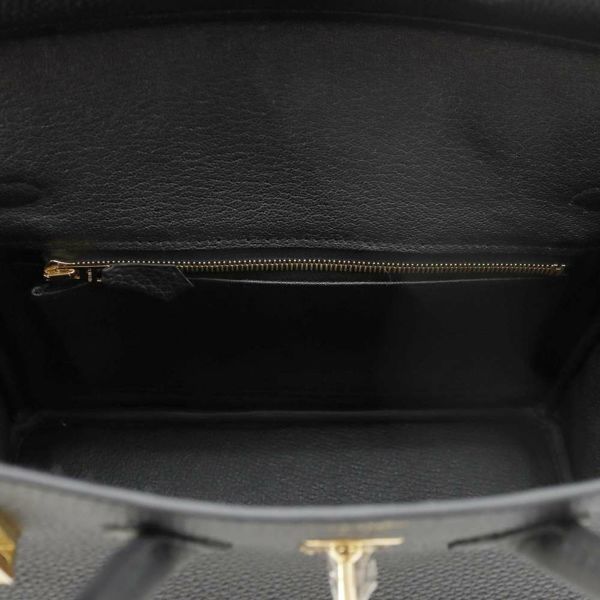 エルメス バーキン25 ブラック/ゴールド金具 トゴ W刻印 HERMES Birkin ハンドバッグ 黒