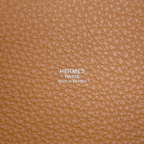 エルメス ハンドバッグ ピコタンロックPM ゴールド/シルバー金具 トリヨンクレマンス W刻印