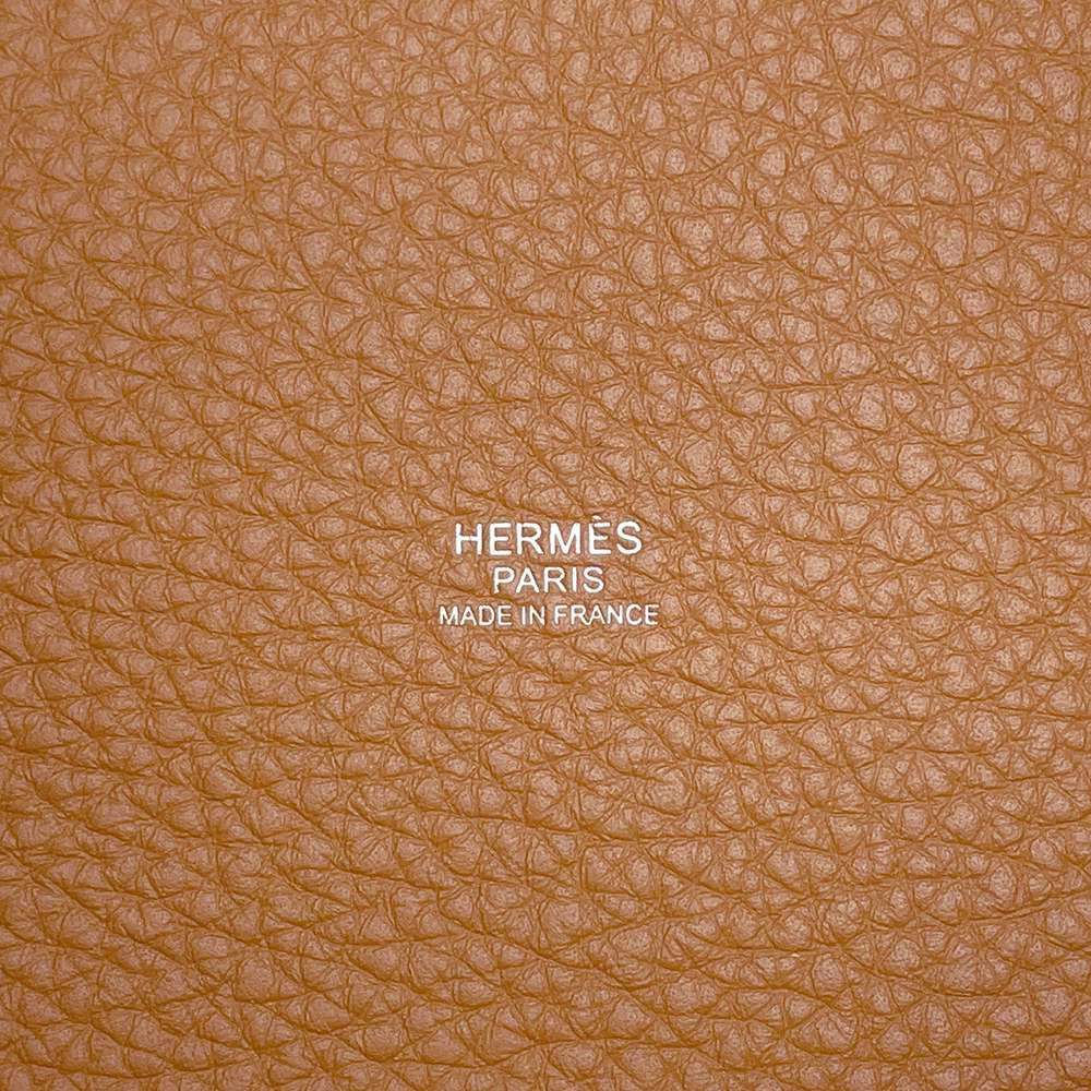 エルメス ハンドバッグ ピコタンロックPM ゴールド/シルバー金具 トリヨンクレマンス W刻印