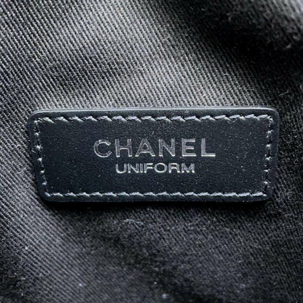 シャネル ボディバッグ マトラッセ ユニフォーム ラムスキン CHANEL バッグ ウエストバッグ 黒