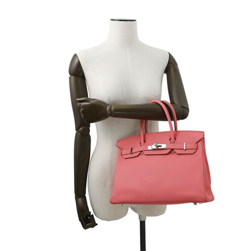 エルメス バーキン30 ローズリップスティック/シルバー金具 トゴ □Q刻印 HERMES Birkin ハンドバッグ