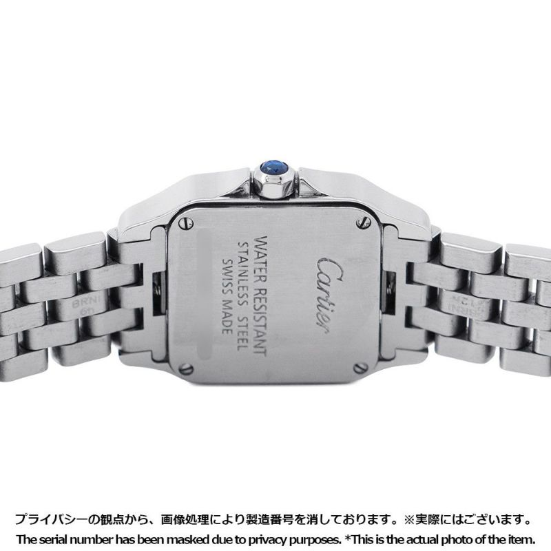 カルティエ サントスドゥモワゼル 2008年クリスマス限定モデル 2000本限定 パープル文字盤