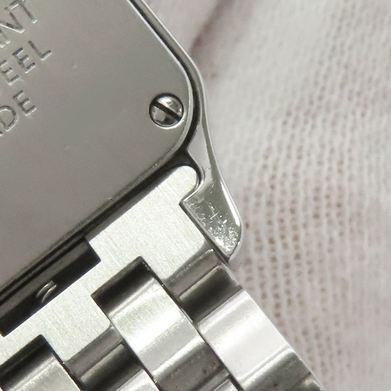 カルティエ サントスドゥモワゼル 2008年クリスマス限定モデル 2000本限定 パープル文字盤