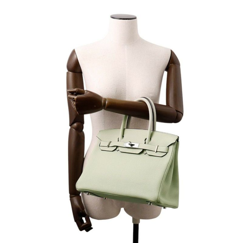 エルメス バーキン30 グリネヴェ/シルバー金具 トゴ B刻印 HERMES Birkin ハンドバッグ