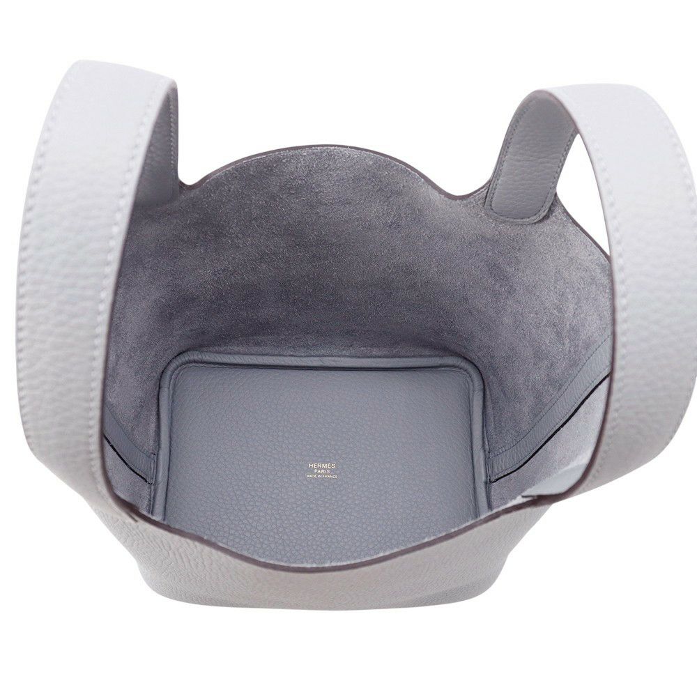 エルメス ハンドバッグ ピコタンロックPM グリパンタン/シャンパンゴールド金具 トリヨンクレマンス K刻印