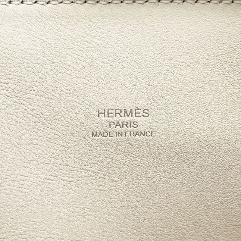エルメス ボリード1923 25 クレ/シルバー金具 エプソン W刻印 HERMES 2wayショルダー
