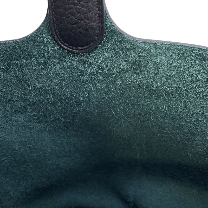 エルメス ピコタンロックMM カザック2 ブルーニュイ/ヴェールシプレス/ブラック/ゴールド金具 トリヨンクレマンス Y刻印