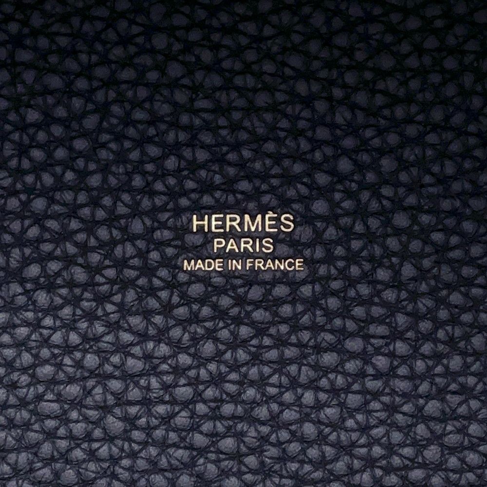 エルメス ピコタンロックMM カザック2 ブルーニュイ/ヴェールシプレス/ブラック/ゴールド金具 トリヨンクレマンス Y刻印