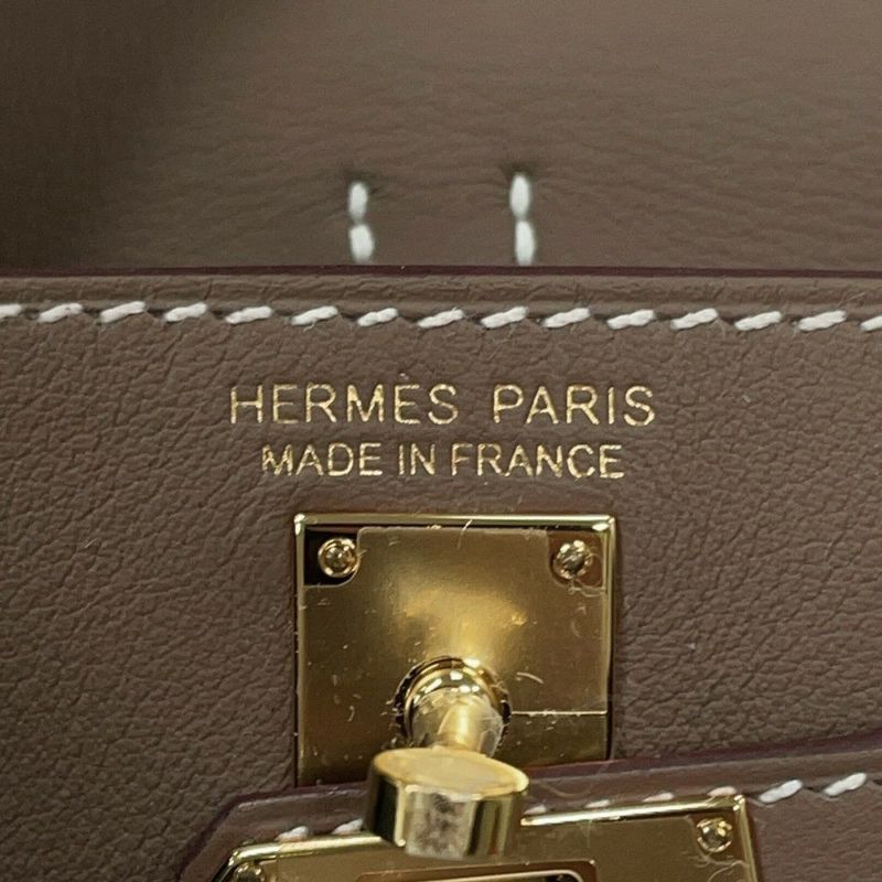 エルメス バッグチャーム ケリー フェスティバル エトゥープ/ゴールド金具 スイフト K刻印