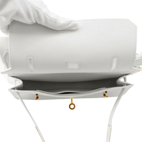 エルメス ジプシエール ミニ ニューホワイト/ゴールド金具 スイフト W刻印