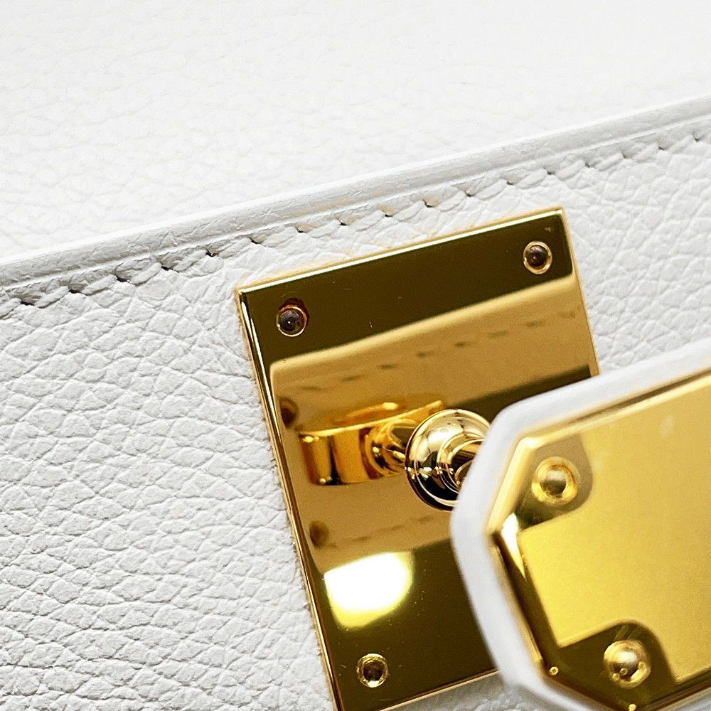 エルメス ジプシエール ミニ ニューホワイト/ゴールド金具 スイフト W刻印