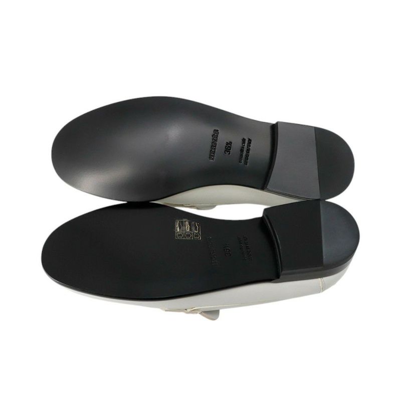 エルメス ローファー ケネディ レザー レディースサイズ36 1/2 HERMES 靴 白