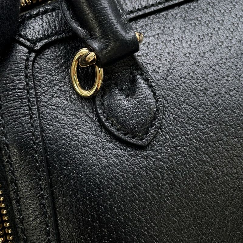 グッチ ハンドバッグ ホースビット1955 ミニ トップハンドル アディダスコラボ 677212 GUCCI 2wayショルダー 黒