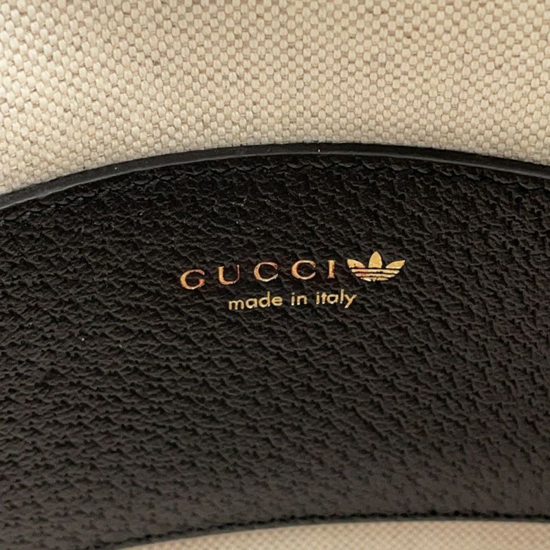 グッチ ハンドバッグ ホースビット1955 ミニ トップハンドル アディダスコラボ 677212 GUCCI 2wayショルダー 黒