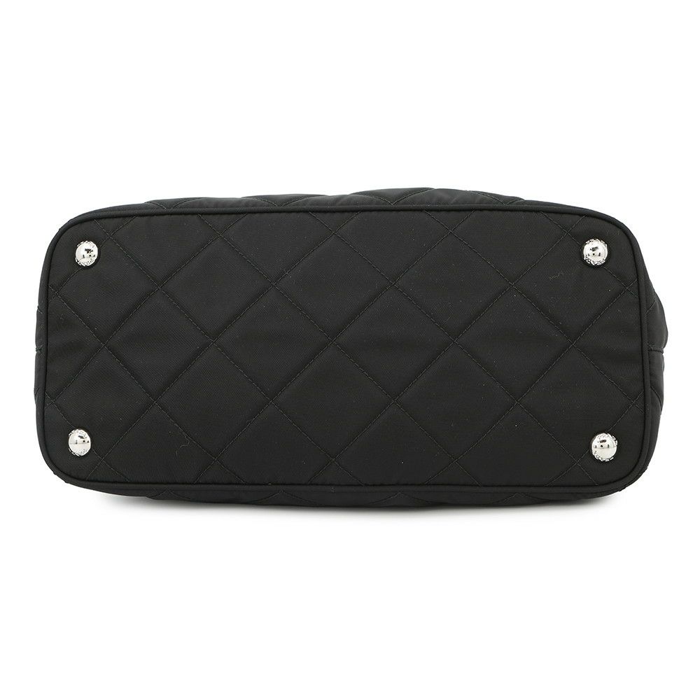 プラダ チェーントートバッグ キルティング ナイロン 1BG017 PRADA 黒