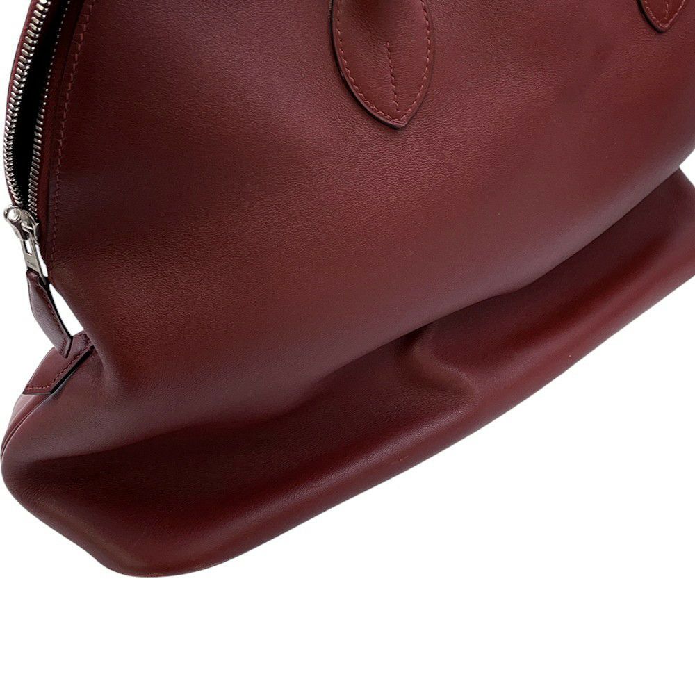 エルメス ハンドバッグ ボリード リラックス 45 ルージュアッシュ/シルバー金具 ヴォーシッキム □K刻印 ソルド品