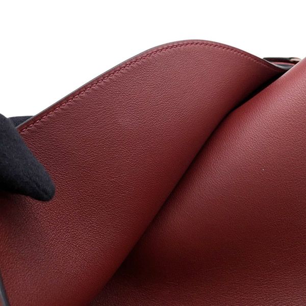 エルメス ハンドバッグ ボリード リラックス 45 ルージュアッシュ/シルバー金具 ヴォーシッキム □K刻印 ソルド品