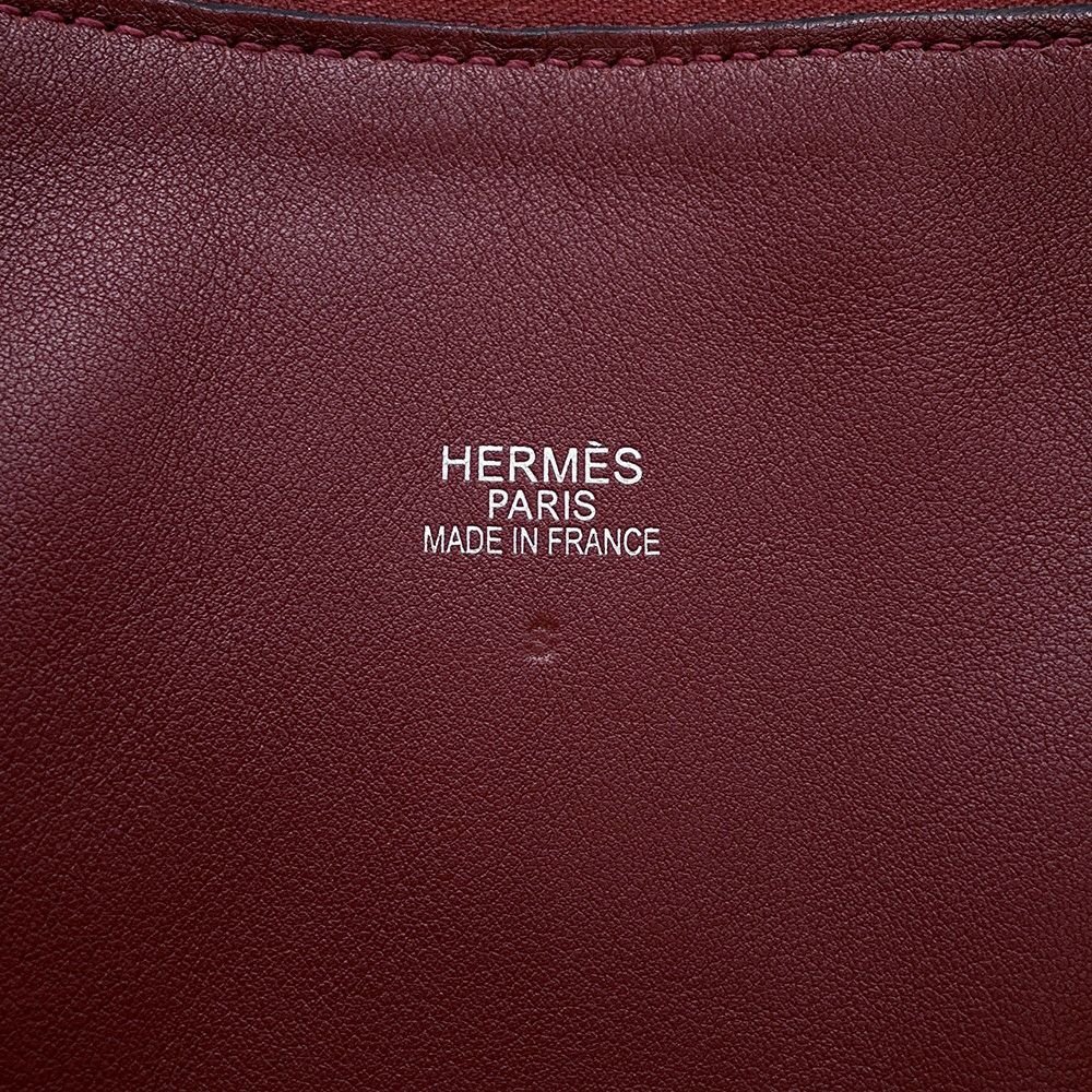 エルメス ハンドバッグ ボリード リラックス 45 ルージュアッシュ/シルバー金具 ヴォーシッキム □K刻印 ソルド品