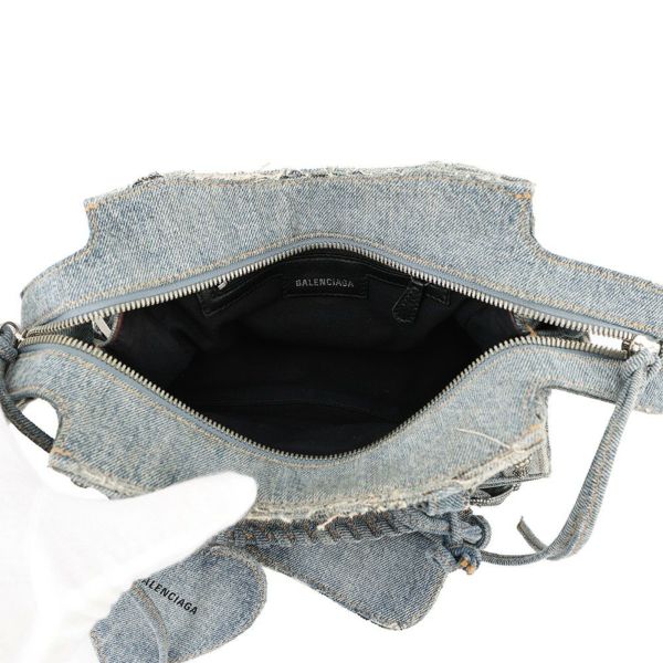 バレンシアガ ハンドバッグ ネオ カゴール XS デニム ラインストーン 700940 BALENCIAGA 2way