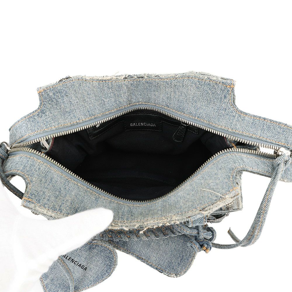 バレンシアガ ハンドバッグ ネオ カゴール XS デニム ラインストーン 700940 BALENCIAGA 2way