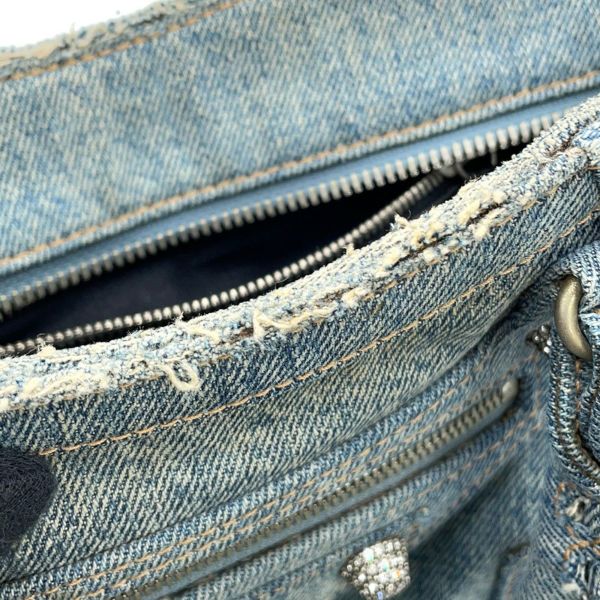 バレンシアガ ハンドバッグ ネオ カゴール XS デニム ラインストーン 700940 BALENCIAGA 2way