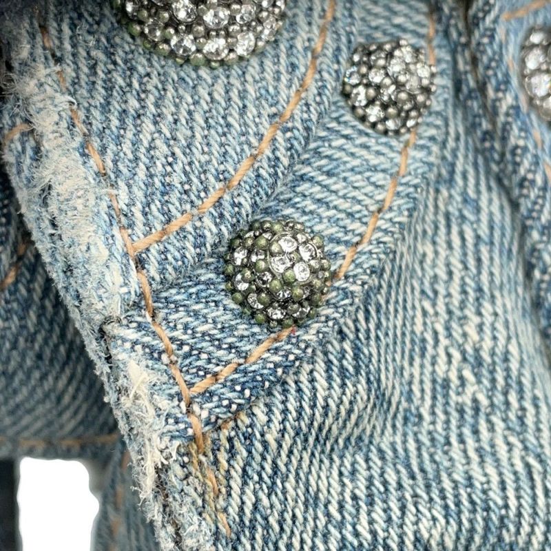 バレンシアガ ハンドバッグ ネオ カゴール XS デニム ラインストーン 700940 BALENCIAGA 2way