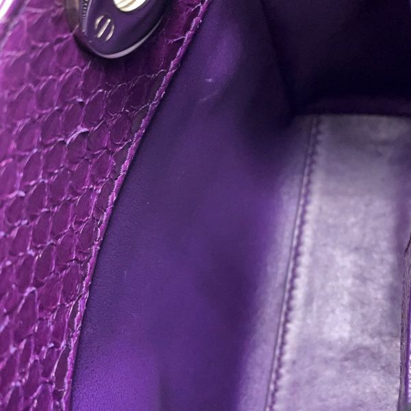 クリスチャン・ディオール ハンドバッグ レディディオール カナージュ ミニ パイソン Christian Dior 2wayショルダー