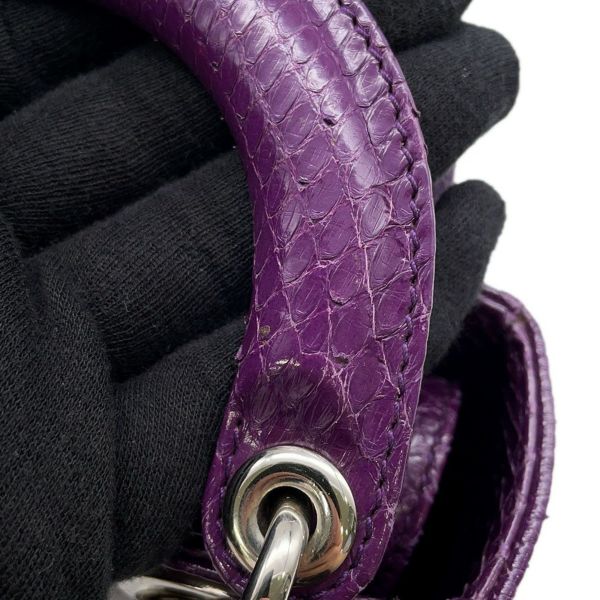 クリスチャン・ディオール ハンドバッグ レディディオール カナージュ ミニ パイソン Christian Dior 2wayショルダー