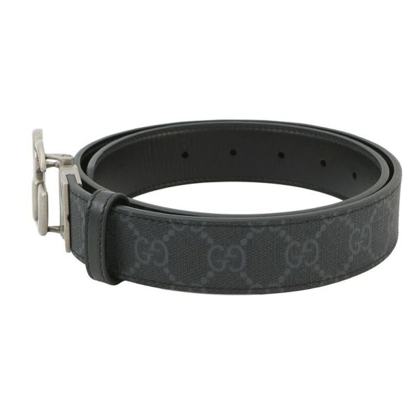 グッチ べルト ダブルGG レザー リバーシブル サイズ80 643847 GUCCI メンズ 黒