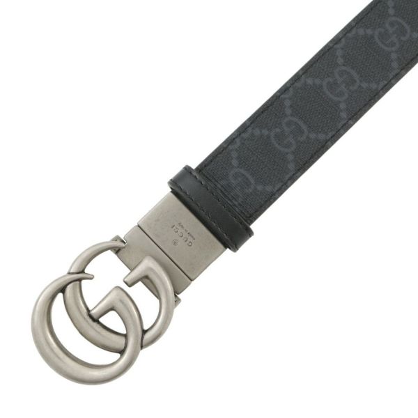グッチ べルト ダブルGG レザー リバーシブル サイズ80 643847 GUCCI メンズ 黒
