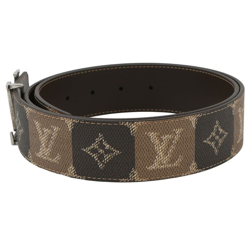 ルイヴィトン べルト LV イニシャル カレッジ モノグラム・ヘリテージ リバーシブル サイズ90 M4381U LOUIS VUITTON メンズ