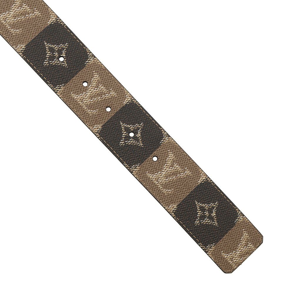 ルイヴィトン べルト LV イニシャル カレッジ モノグラム・ヘリテージ リバーシブル サイズ90 M4381U LOUIS VUITTON メンズ