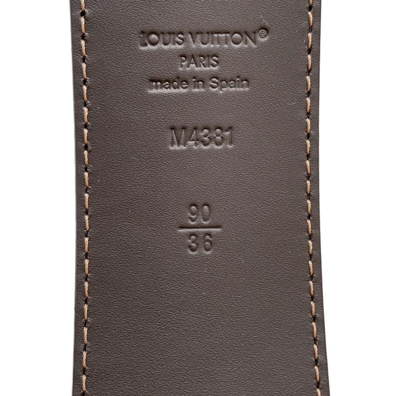 ルイヴィトン べルト LV イニシャル カレッジ モノグラム・ヘリテージ リバーシブル サイズ90 M4381U LOUIS VUITTON メンズ