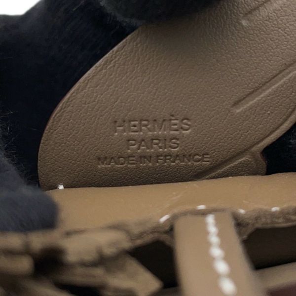 エルメス バッグチャーム ロデオPM ペガサス エトゥープ ラムスキン W刻印