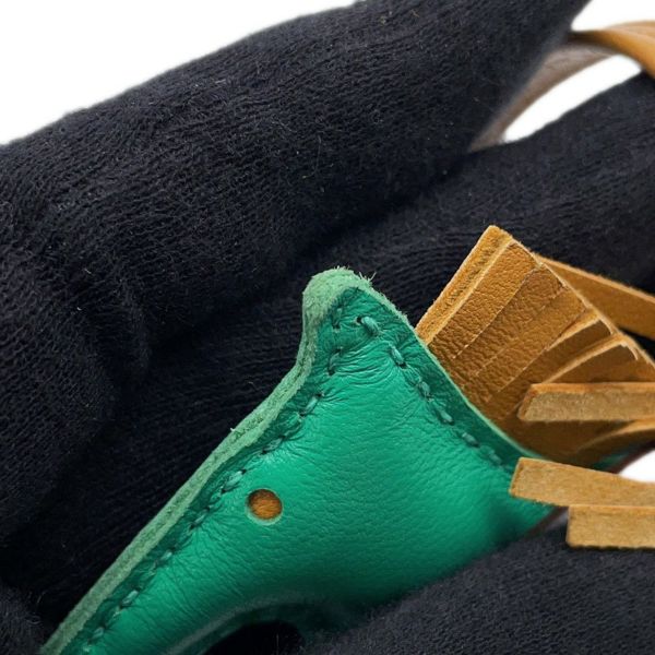 エルメス バッグチャーム ロデオPM ペガサス ミント/セサミ/ブルーペール ラムスキン Z刻印